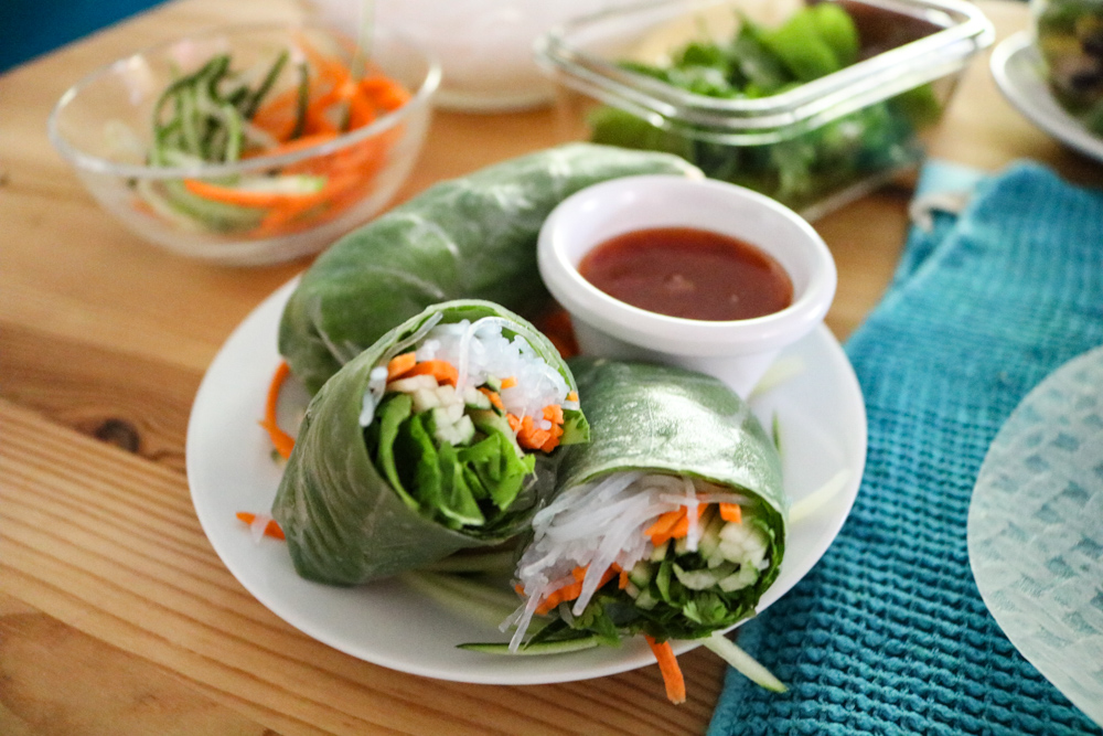 Plated-Spring-Rolls-0679 JLO Kitchens lifestyle image of Spring Rolls